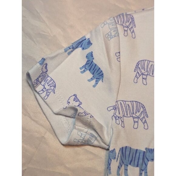 Janie And Jack Blue Tiger Print Bodysuit Baby Boys Size 12-18 Months NWT - Picture 2 of 11